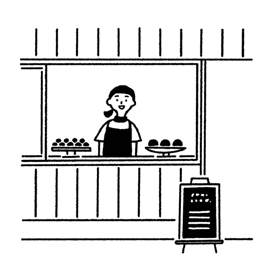 シェアキッチン8K 利用開始 イラスト